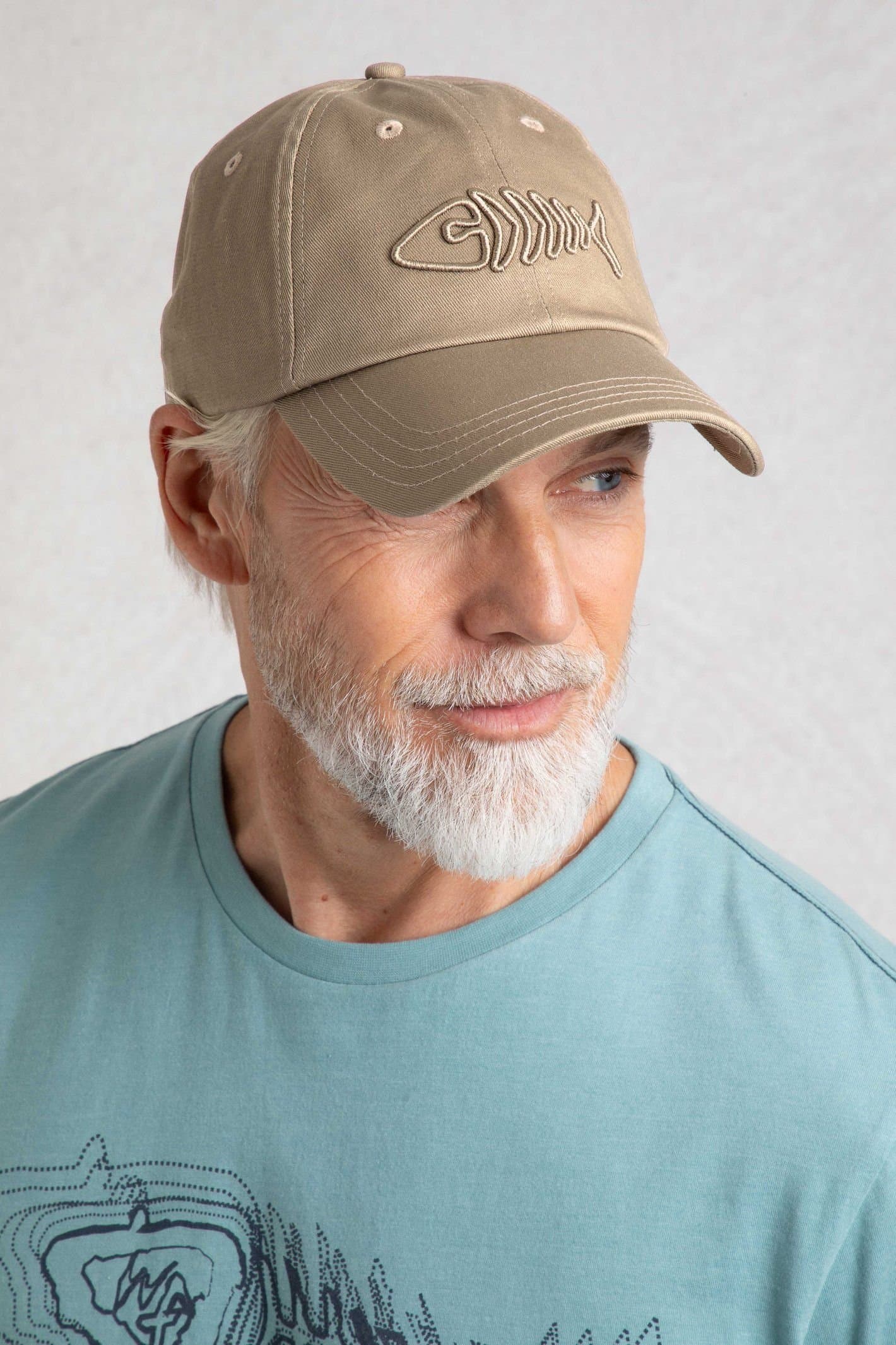 Weird Fish Weird Fish Men's Bude Branded Twill Cap in Stone