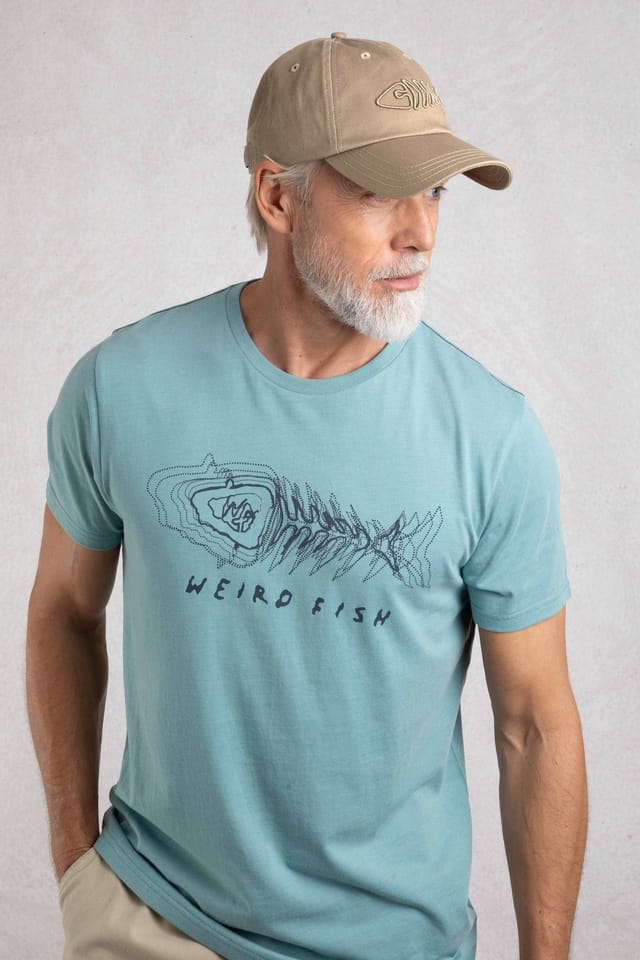 Weird Fish Weird Fish Men's Bude Branded Twill Cap in Stone - 3