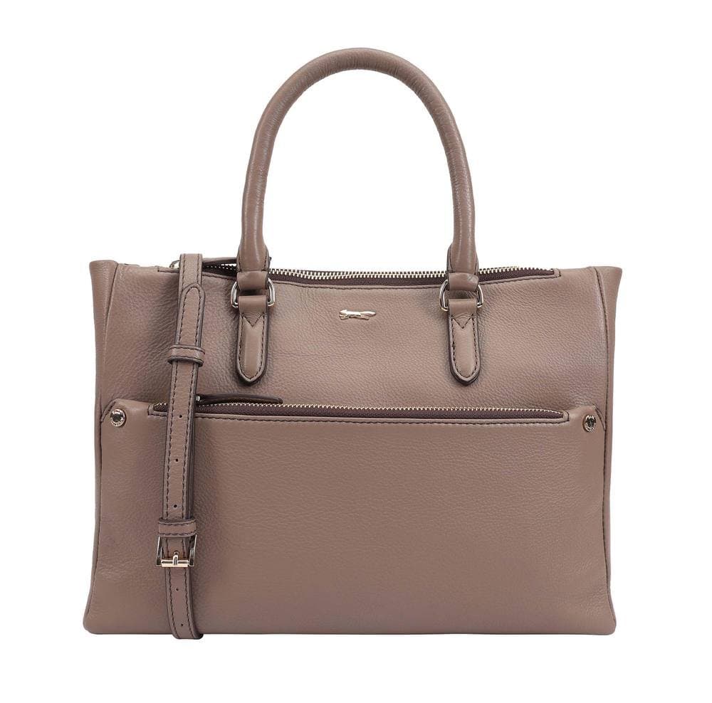 Paul Costelloe Paul Costelloe Women's Odessa Leather Multi Way Bag in Light Bronze