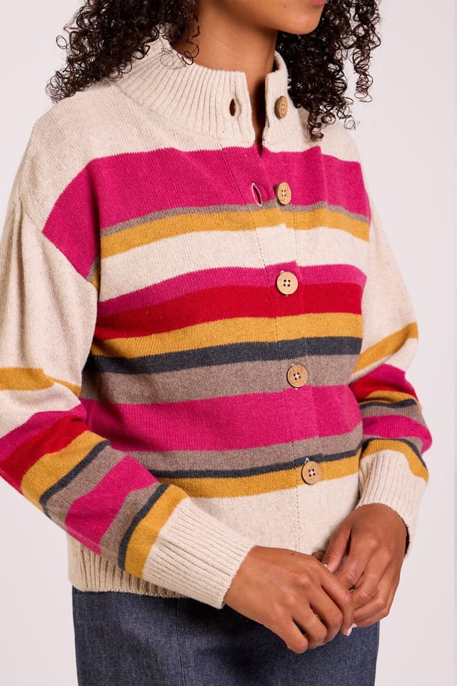 Nomads Clothing Nomads Clothing Women's Women Striped Long Sleeve Cardi - 3