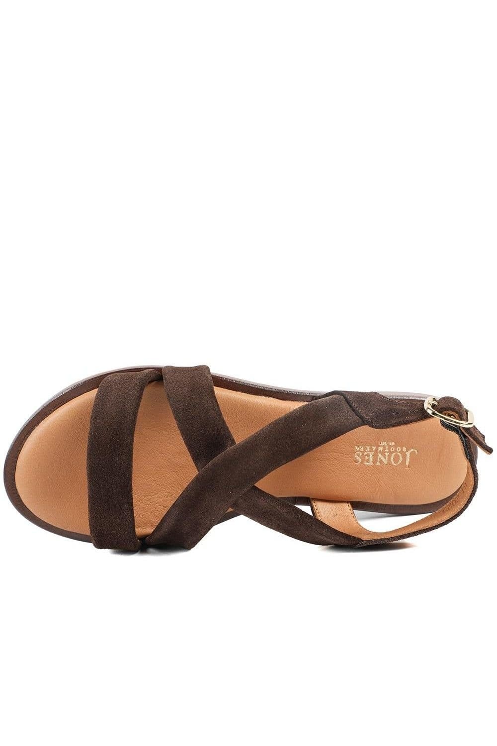 Jones Bootmaker Jones Bootmaker Women's Haliwide Leather Wide-Fitting Sandals in Brown - 4