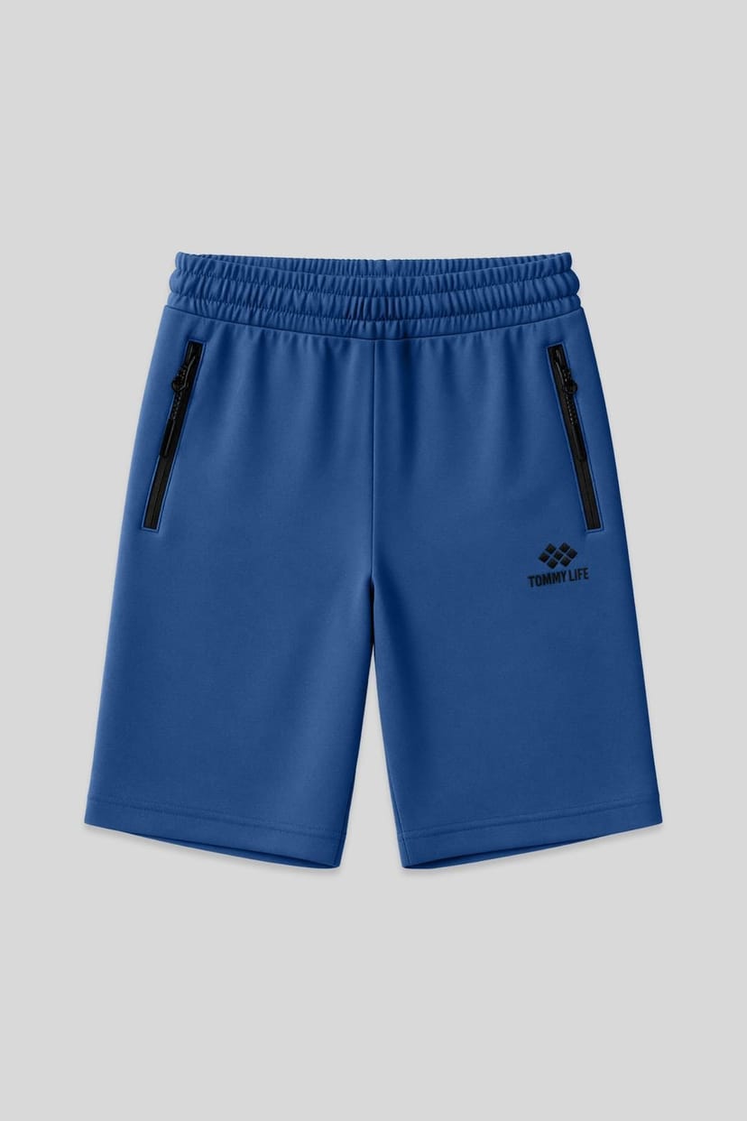 Tommy Life Tommy Life Men's Regular-fit Knit Sweat Shorts in Blue - 1