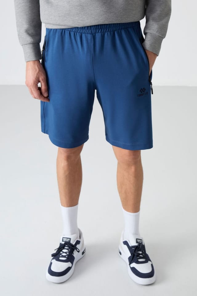 Tommy Life Tommy Life Men's Regular-fit Knit Sweat Shorts in Blue - 3