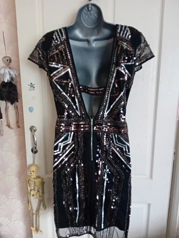 Boohoo Black sequin mini dress