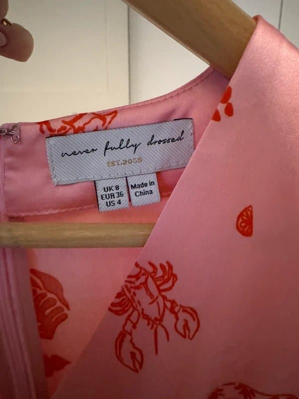 Never Fully Dressed Pink / red midi dress - never fully dressed