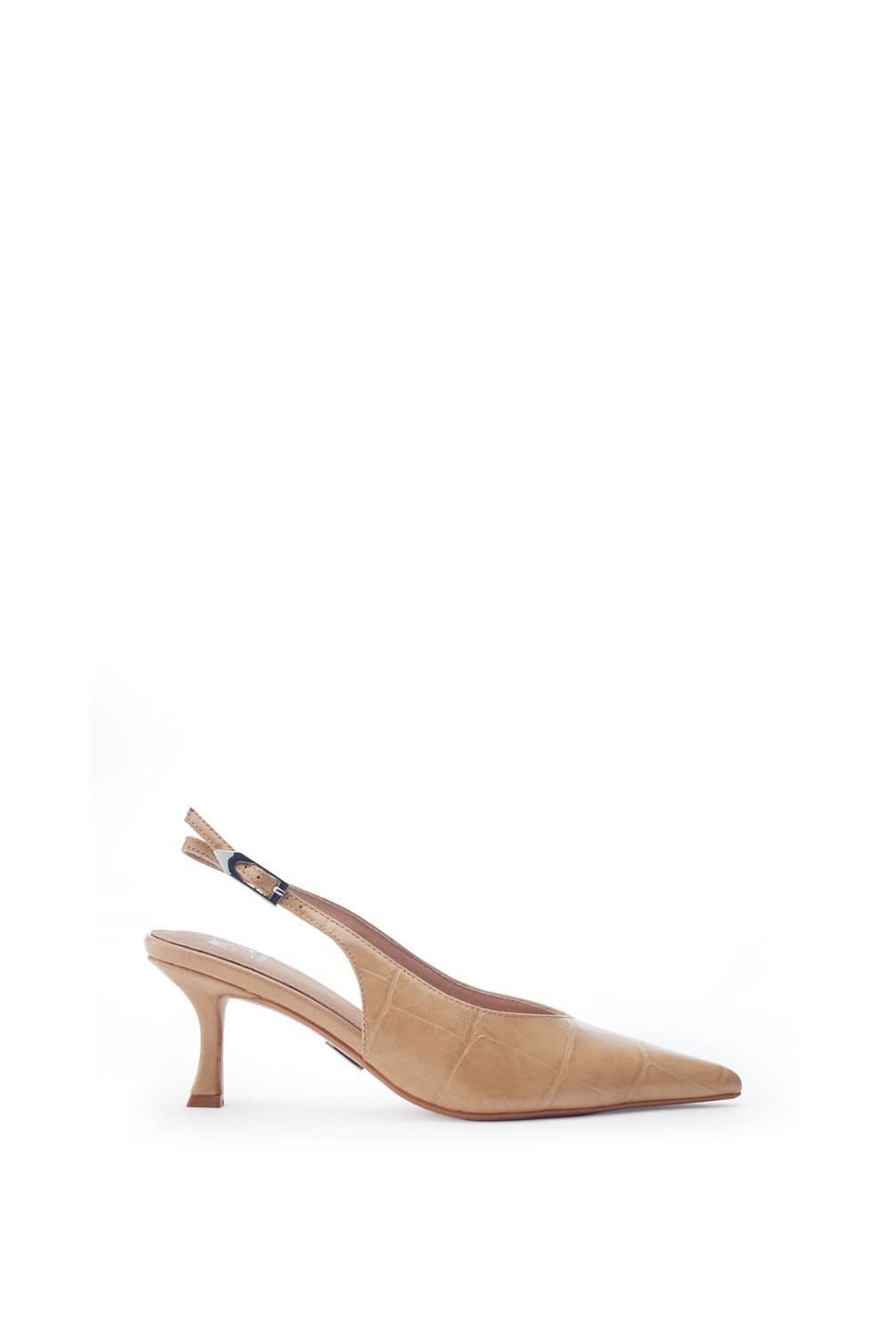 Moda In Pelle Moda In Pelle Women's 'Gallia' Mocc Croc Court Shoes in Camel
