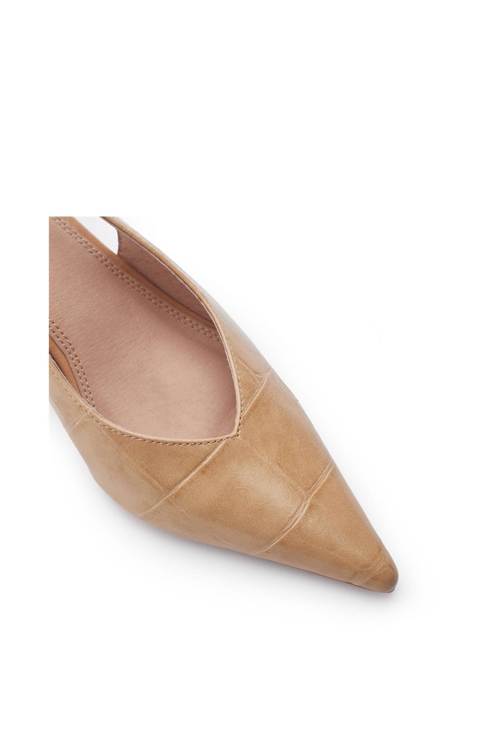 Moda In Pelle Moda In Pelle Women's 'Gallia' Mocc Croc Court Shoes in Camel - 4