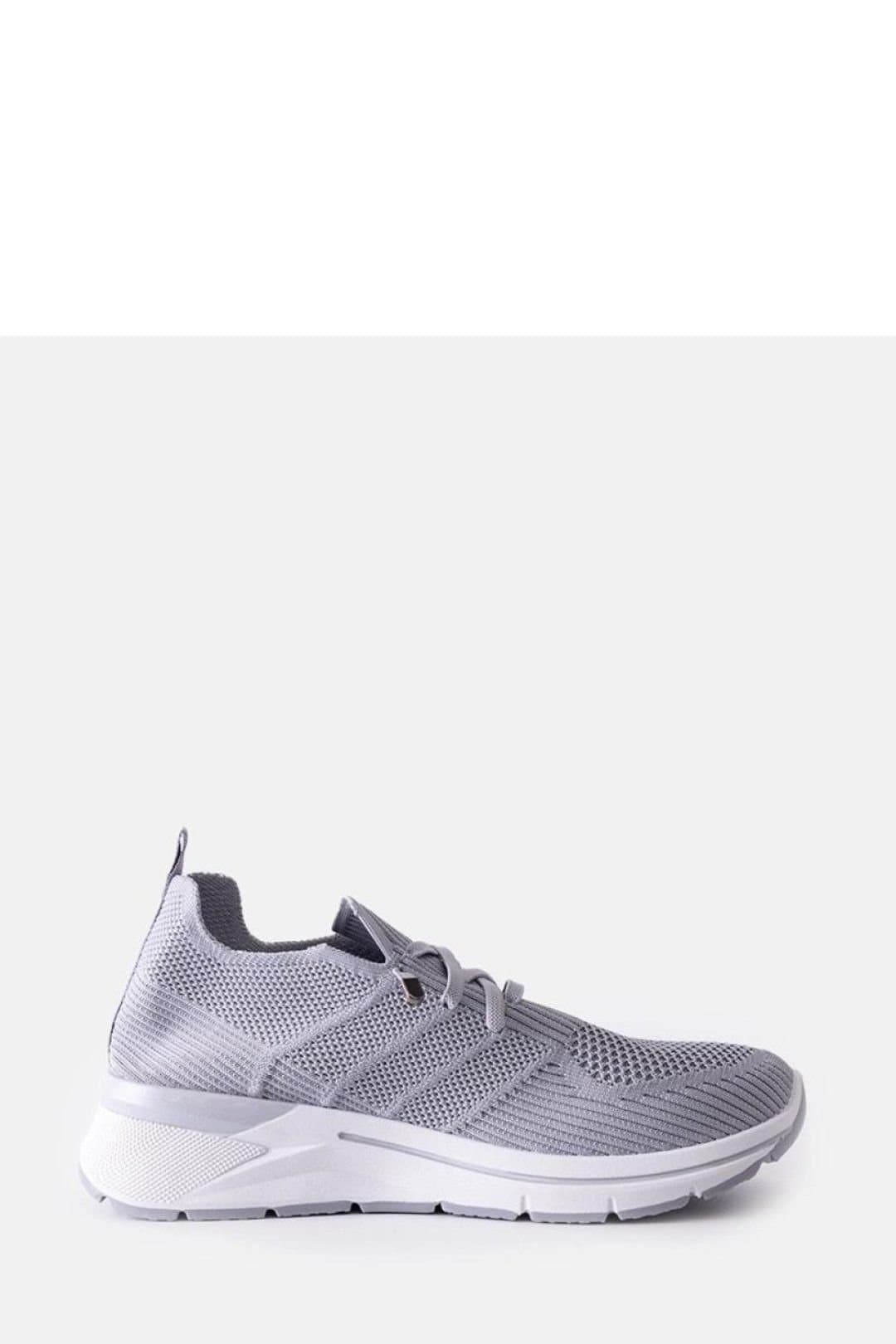 Love Lace Love Lace Women's Gray Slip On Sport Sneakers Low Profile Rubber Sole Summer in Grey