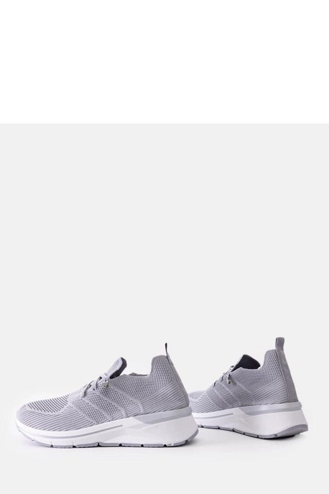 Love Lace Love Lace Women's Gray Slip On Sport Sneakers Low Profile Rubber Sole Summer in Grey - 3