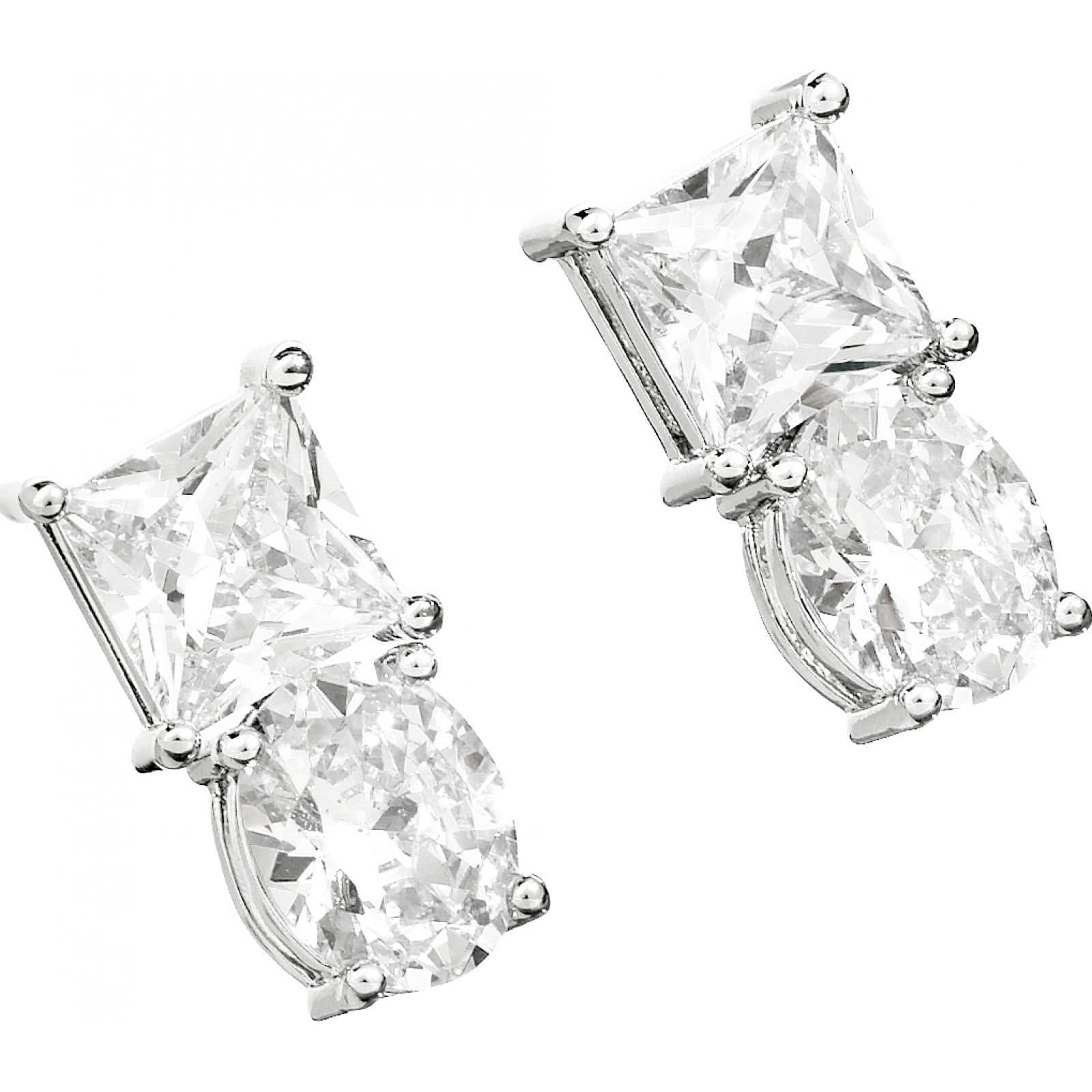 Chiara Ferragni Chiara Ferragni Silver Crystal Stud Earrings
