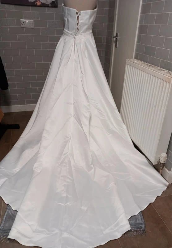 Shein White 4 piece wedding dress size L UK 12/14