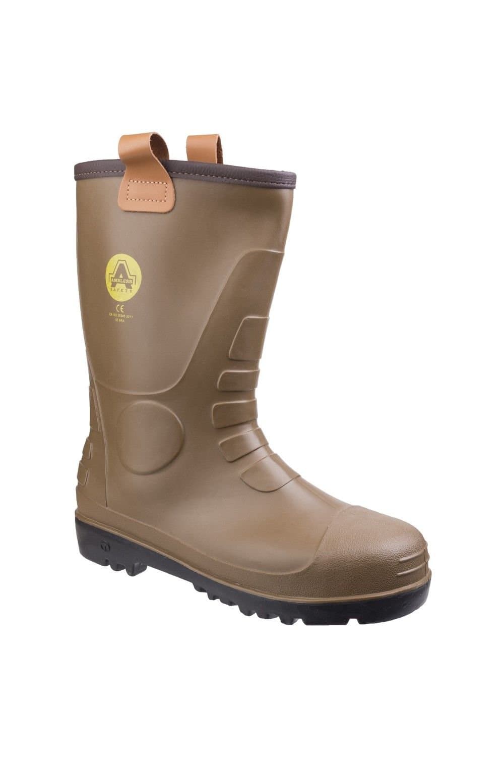 Amblers Amblers Men's 'FS95' Safety Wellington Boots in Tan