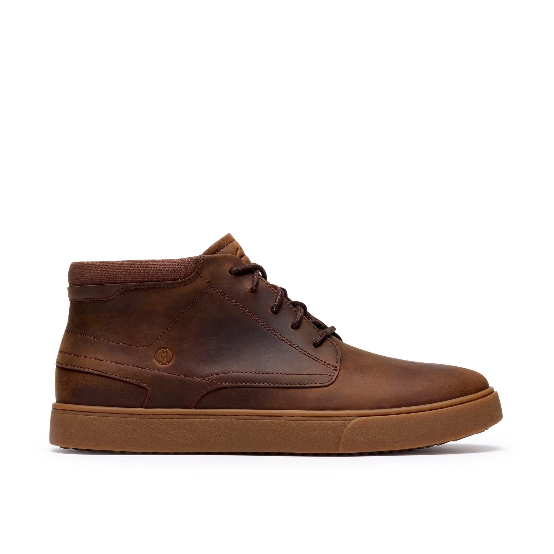 Clarks Clarks Men's Lydford Mid Beeswax Leather Ankle Boots, Lace Up in Brown