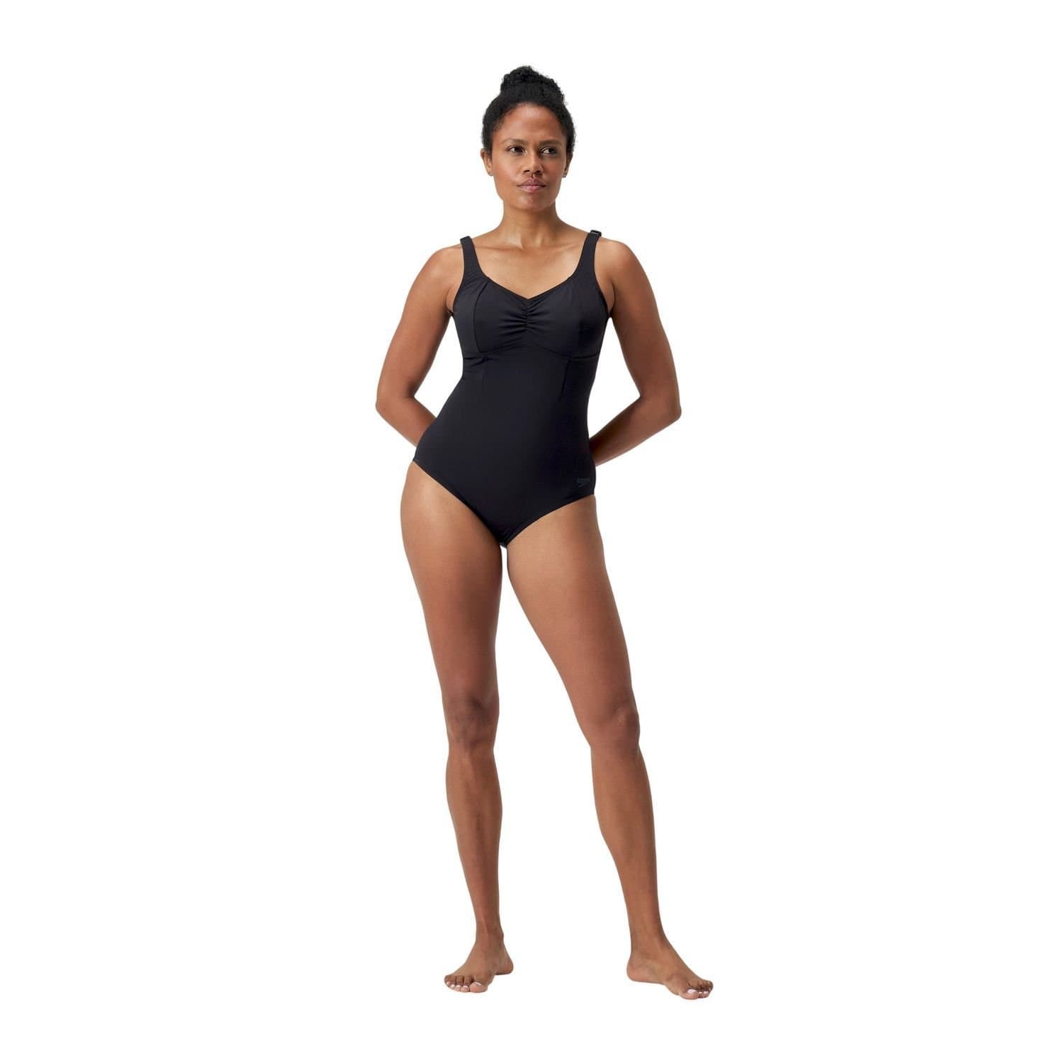 Speedo Speedo Women's Plain One Piece Swimsuit in True Black