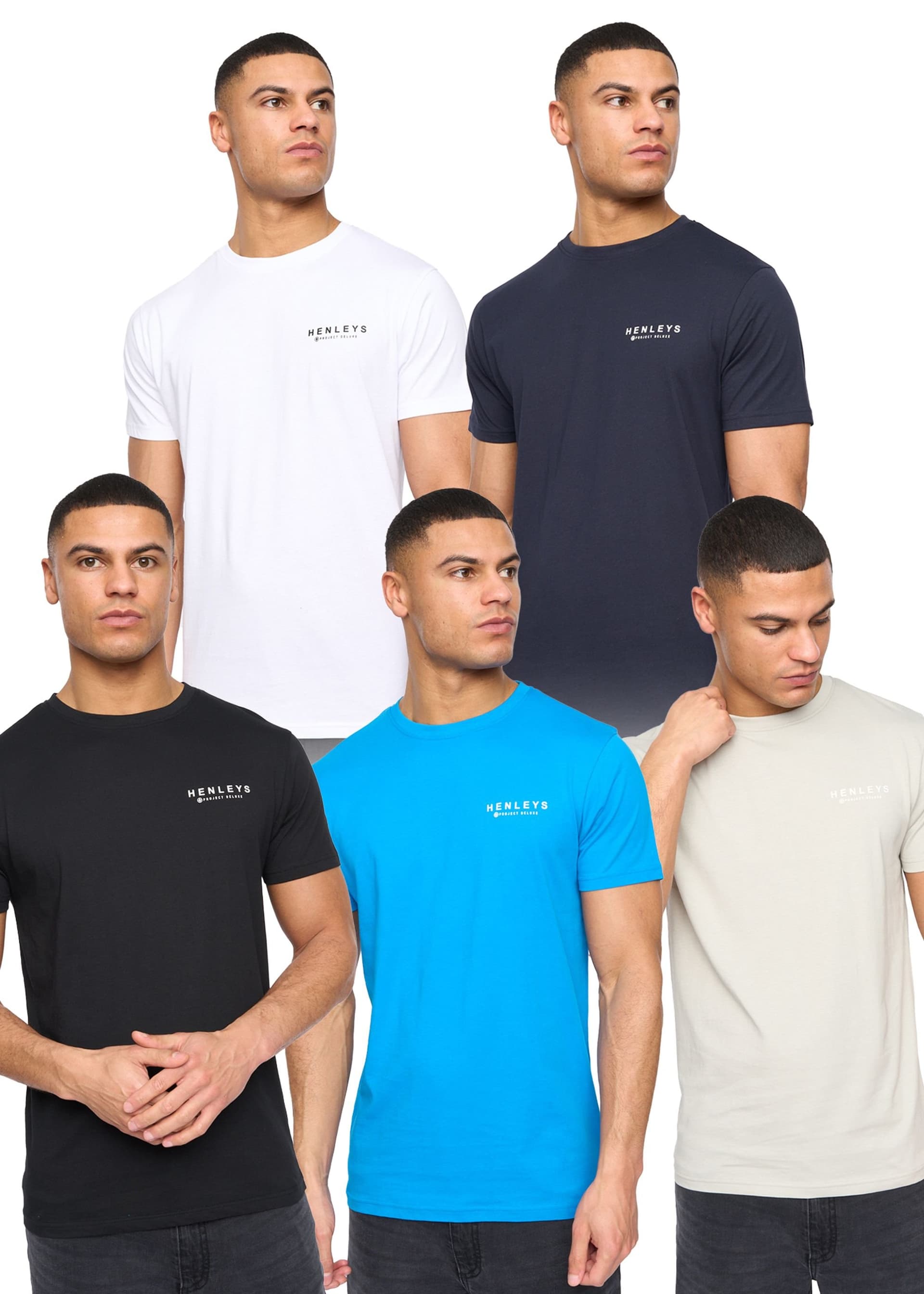 Henleys Henleys Men's Henycore T-Shirt 5pk
