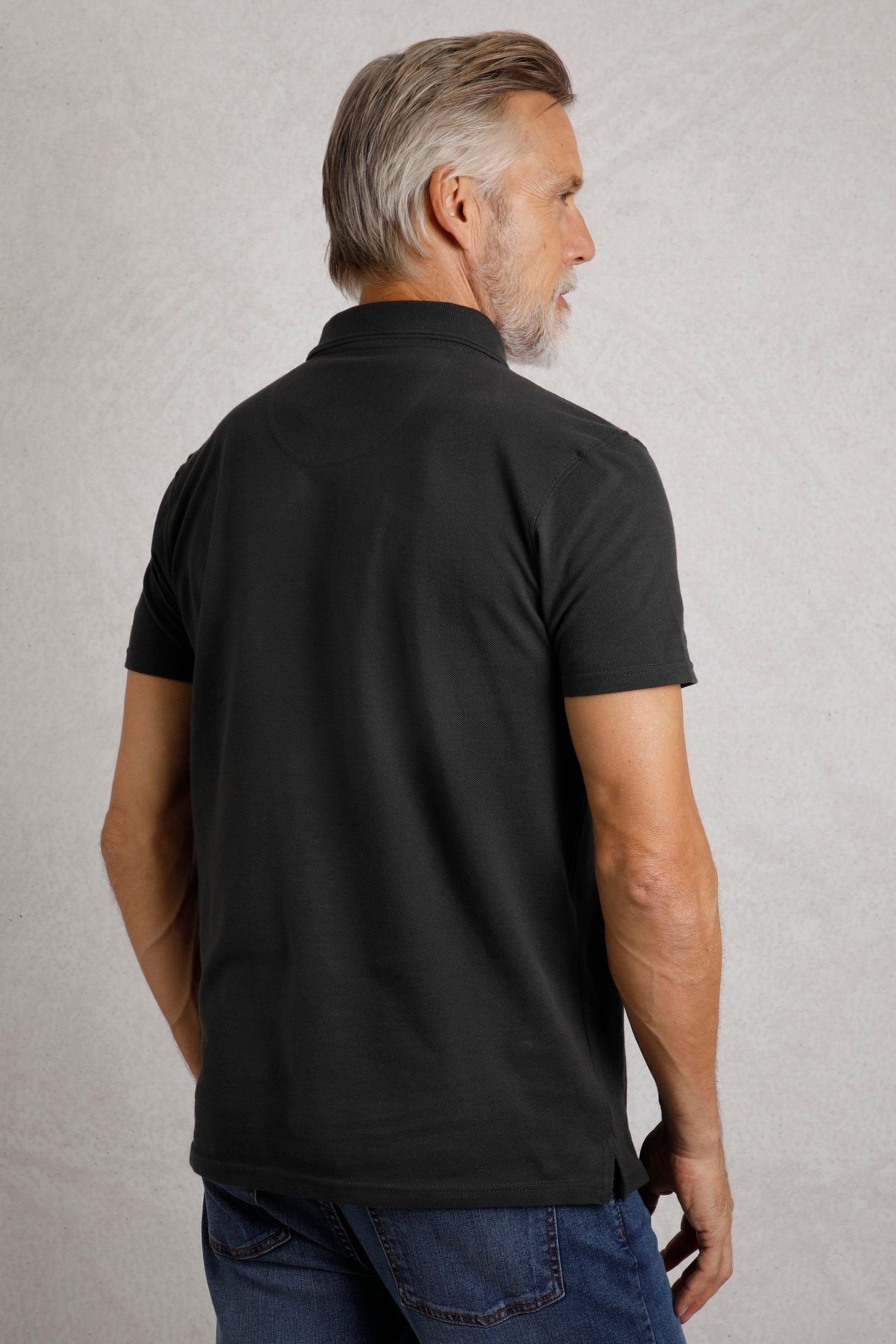 Weird Fish Weird Fish Men's Giles Pique Polo Shirt in Black - 3