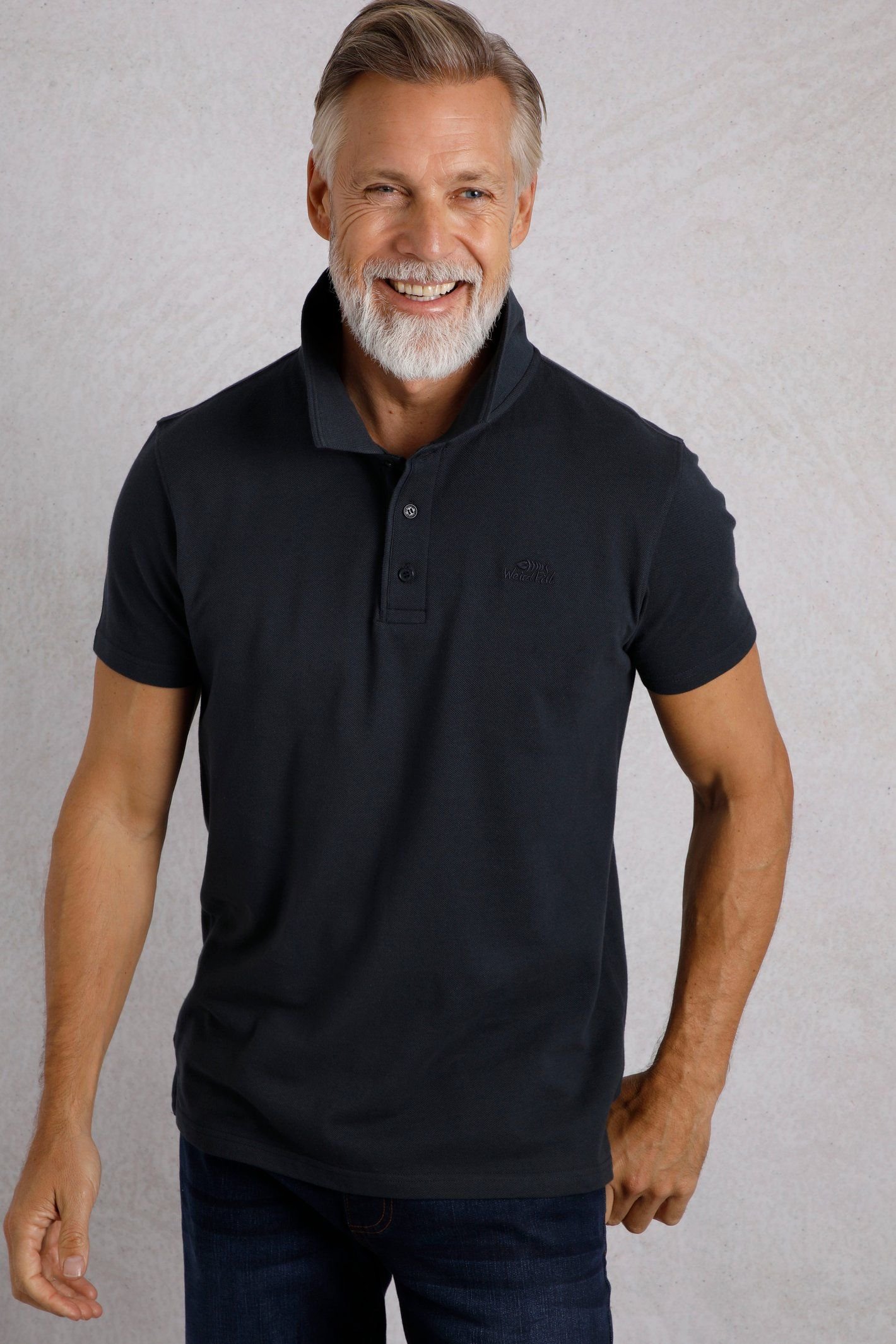 Weird Fish Weird Fish Men's Giles Pique Polo Shirt in Black - 4