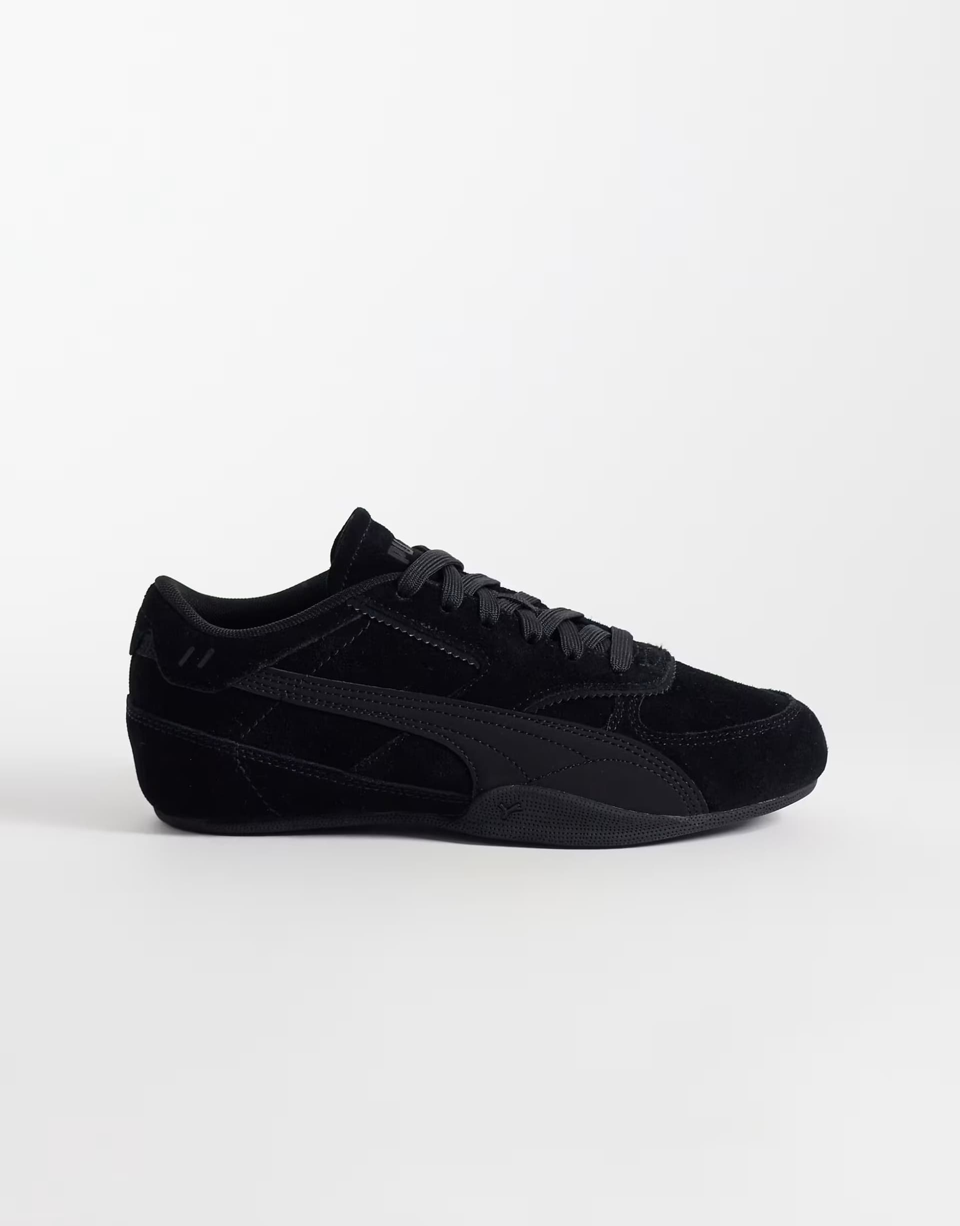 ASOS Puma Bella Mina suede trainers in all black