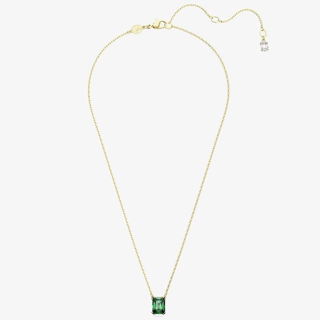 Swarovski Swarovski Women's Matrix Green Mixed Cuts Gold Tone Plated Necklace 5677141 - 2