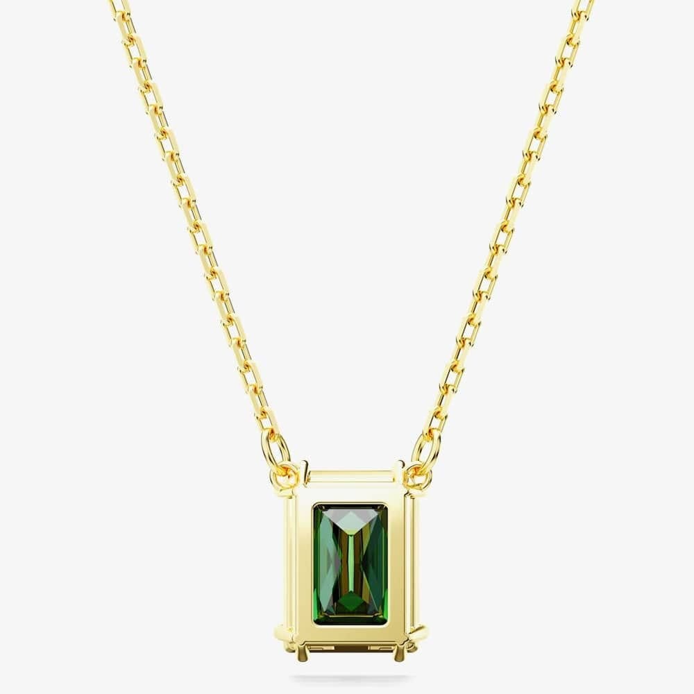 Swarovski Swarovski Women's Matrix Green Mixed Cuts Gold Tone Plated Necklace 5677141 - 4