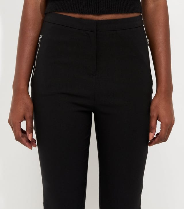 New Look Women's Black Skinny Zip Pocket Trousers New Look - 2