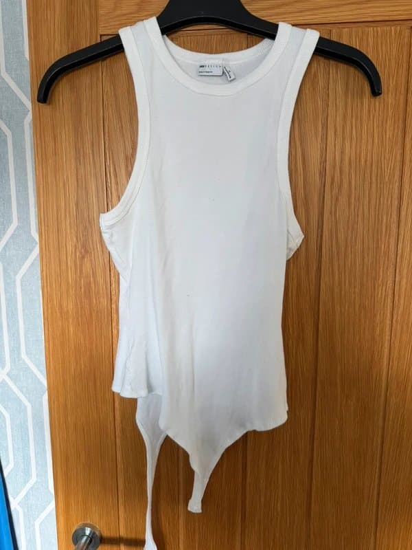 ASOS Design ASOS white vest bodysuit tall 12