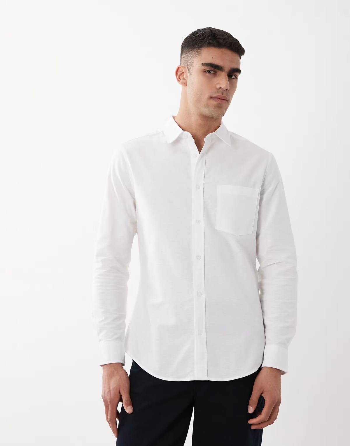 ASOS ASOS DESIGN slim oxford shirt in white - 1