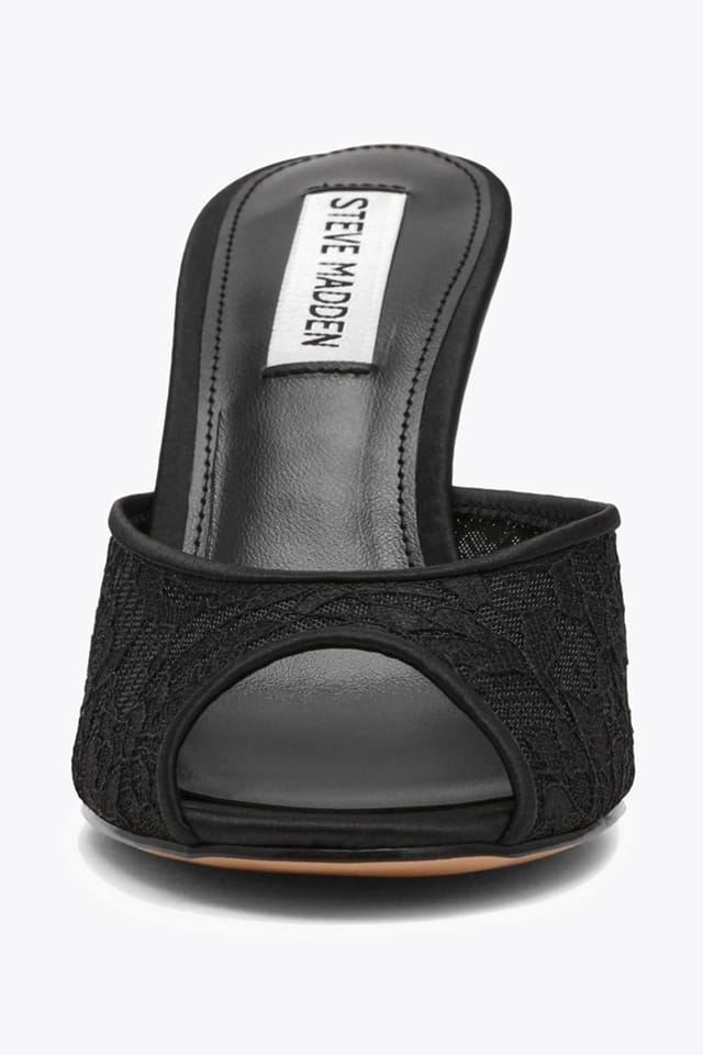 Steve Madden STEVE MADDEN Women's 'Rollout Black Lace' Fabric Heels - 2