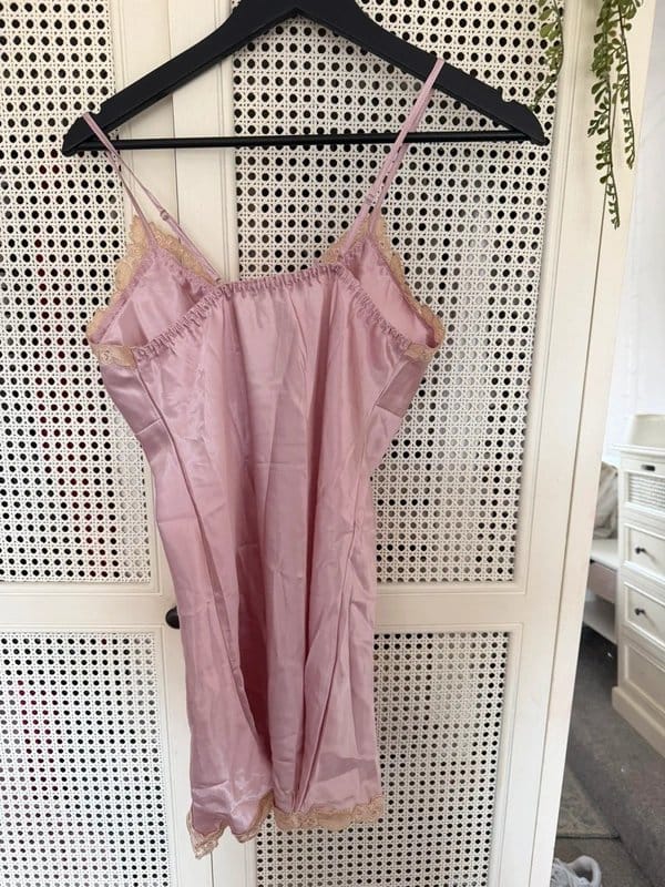 Silk Lilac Satin Slip Dress