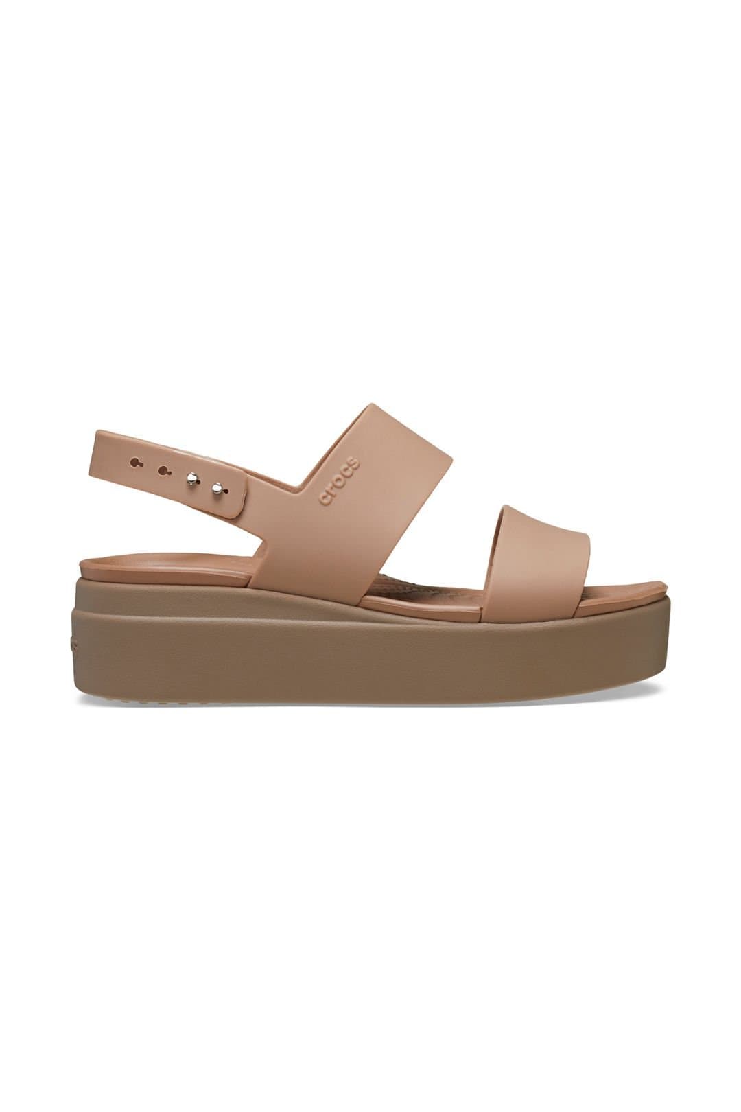 Crocs Crocs Women's Brooklyn Low Wedge Latte