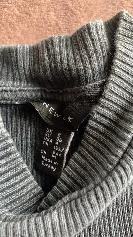 New Look Grey Rib-knit Sleeveless Turtleneck