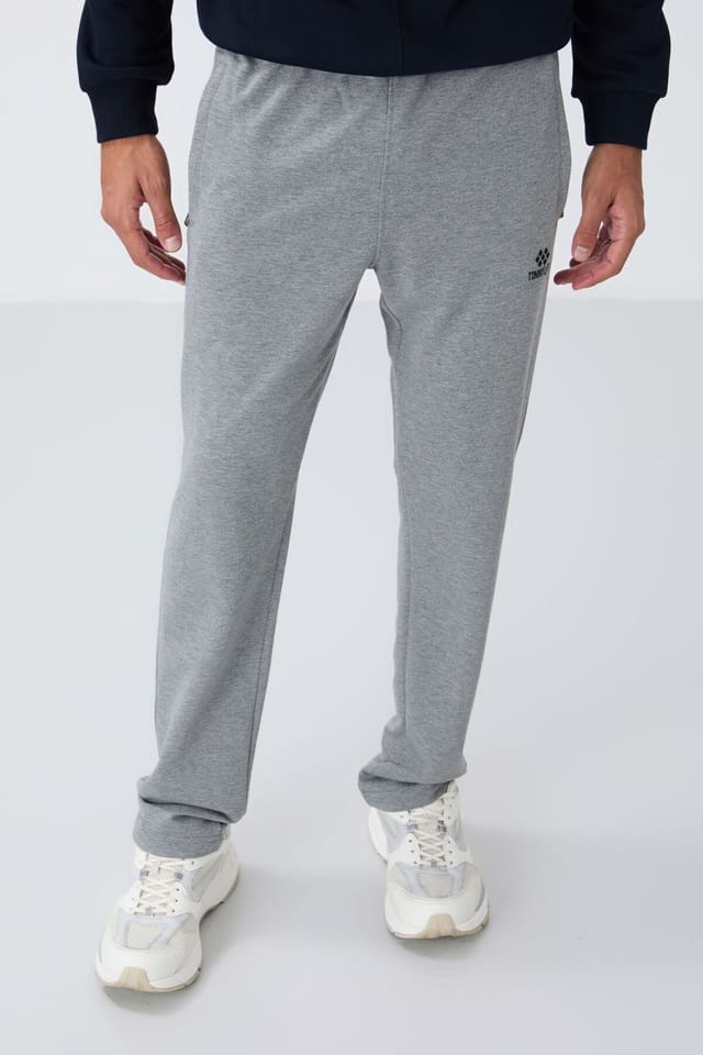 Tommy Life Tommy Life Men's Slim-fit Straight-leg Sweatpants in Light Grey - 3
