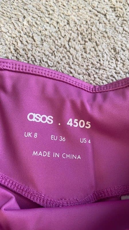 ASOS A505 pink gym legging