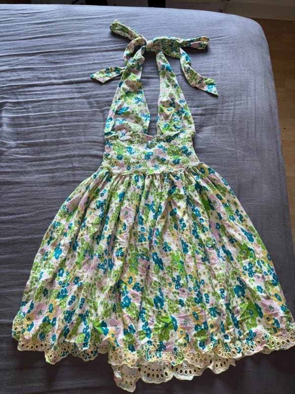 ASOS ASOS mini floral pattern halter neck dress