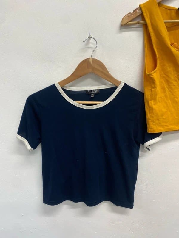 Topshop Fabulous duo of women’s crop chill tops by topshop UK 8 #63 GM143