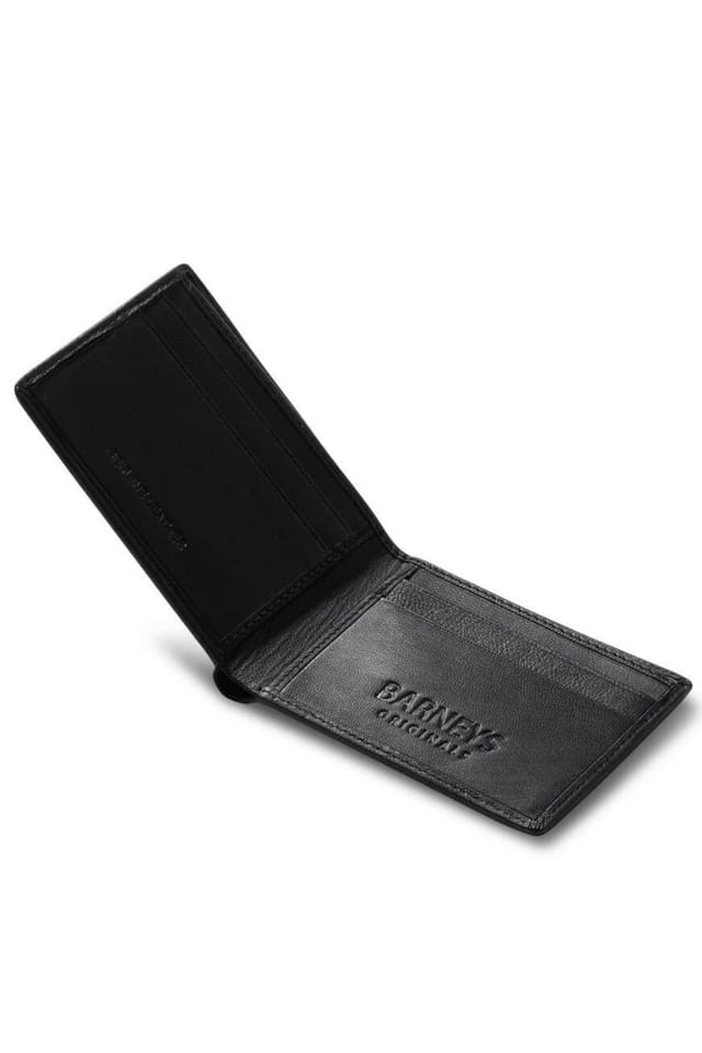 Barneys Originals Barneys Originals Men's Black Real Leather Wallet - 2