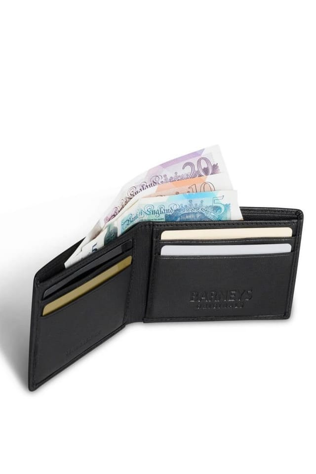 Barneys Originals Barneys Originals Men's Black Real Leather Wallet - 3