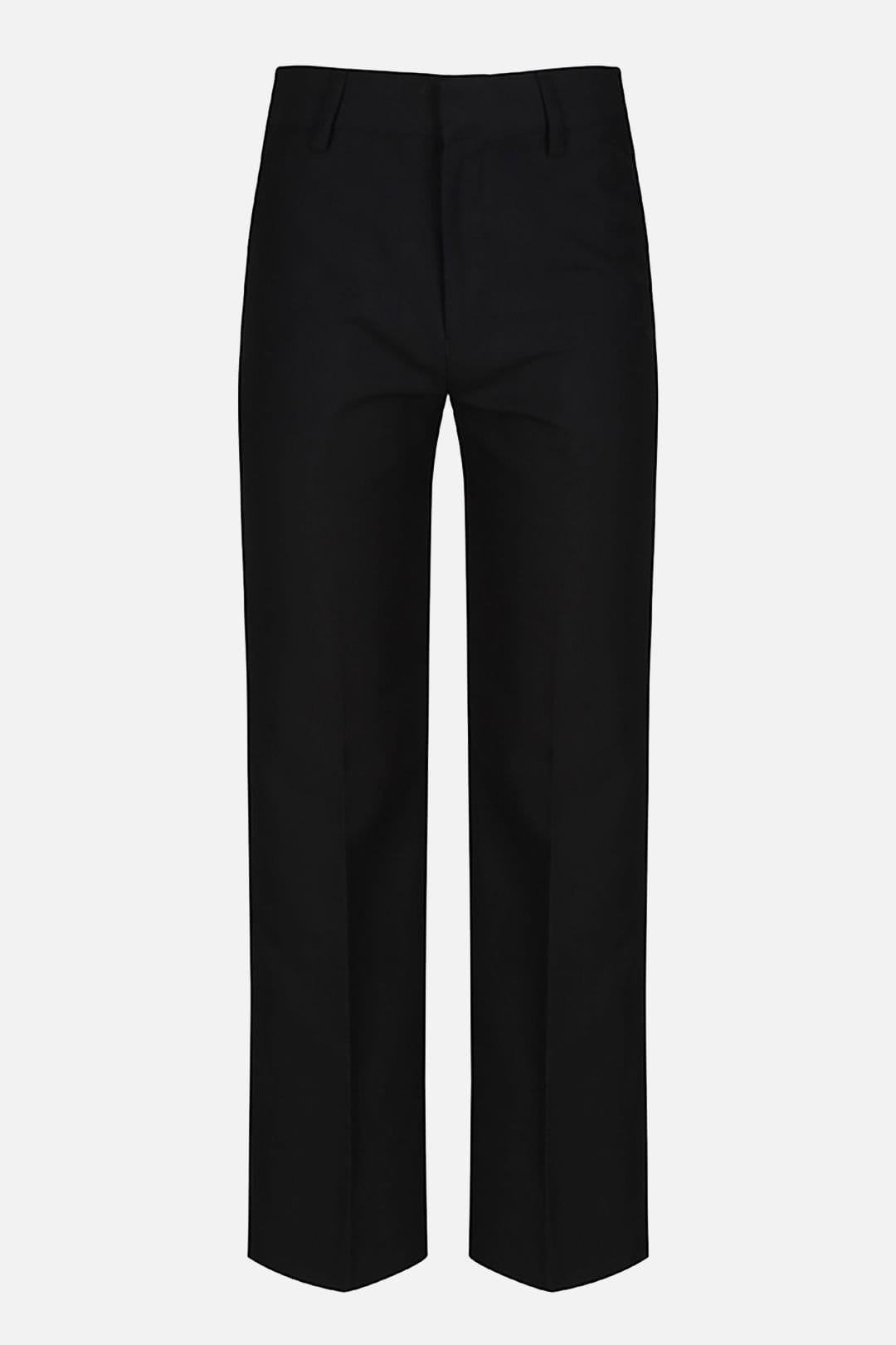TRUTEX TRUTEX Men's Junior Boys' Slim Fit Stain Resistant School Trousers in Black - 4