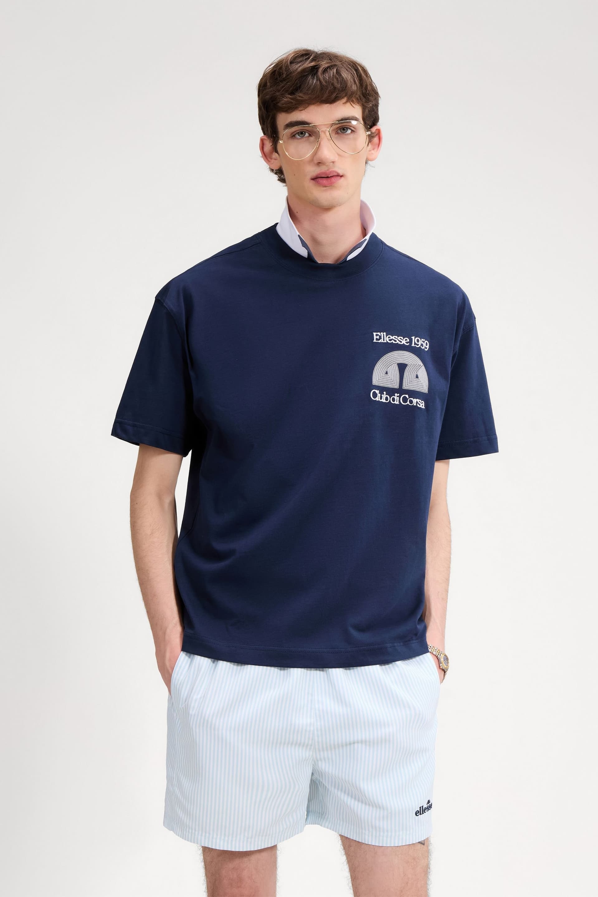 Ellesse Ellesse Men's Club Di Corsa Tee in Navy