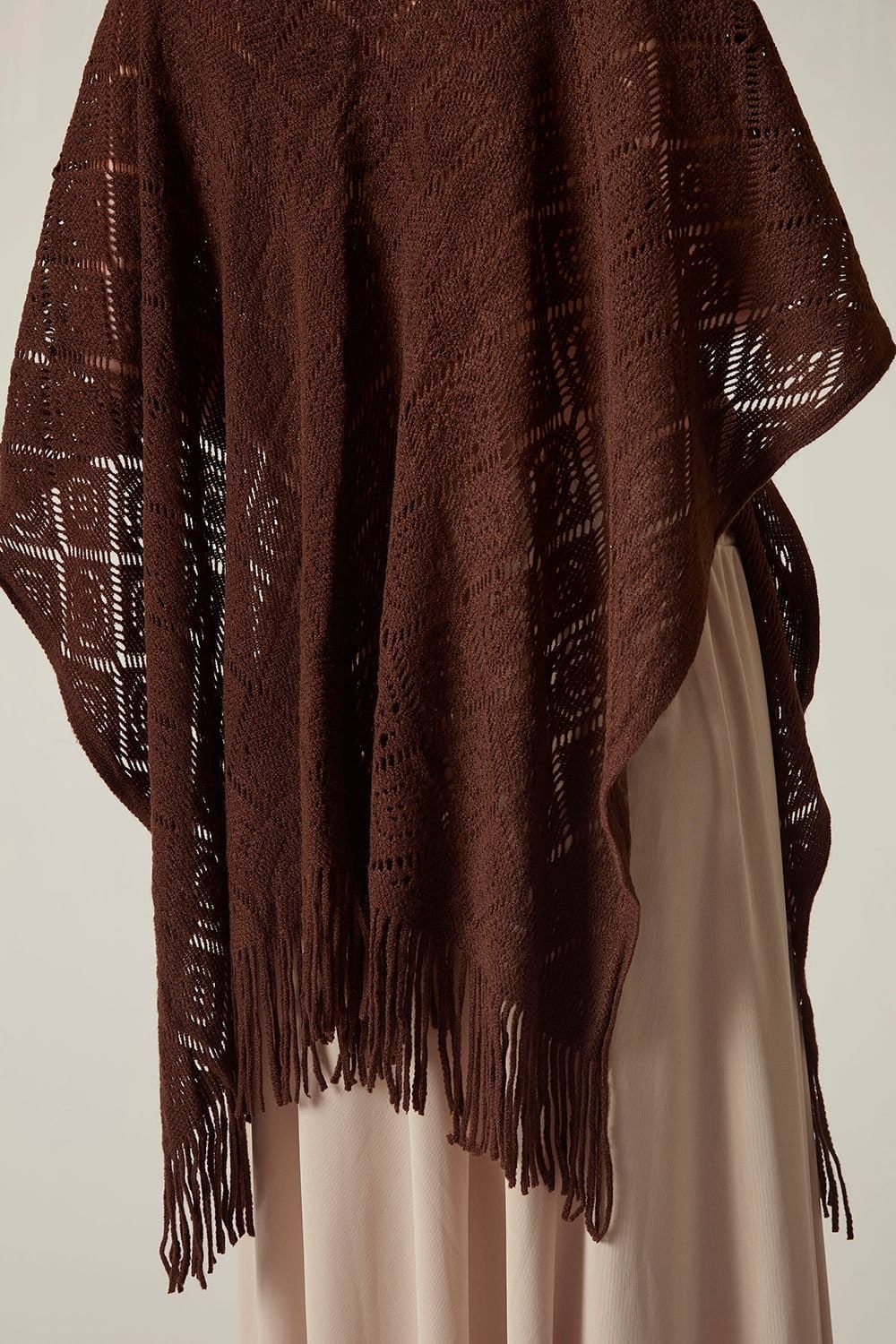 James Lakeland James Lakeland Women's Brown Pointelle Knit Kaftan - 4