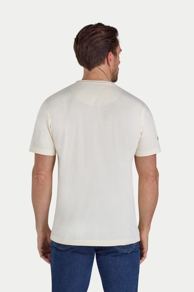 raging bull Raging Bull Men's RB Racers T-Shirt in Cream - 2