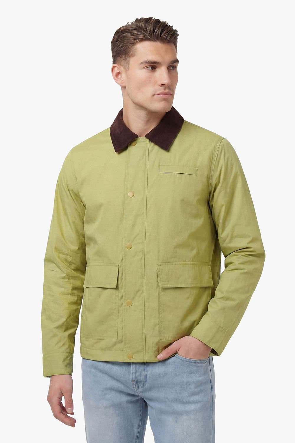 Luke 1977 Luke 1977 Men's Elbrus Cord Collar Jacket in Green
