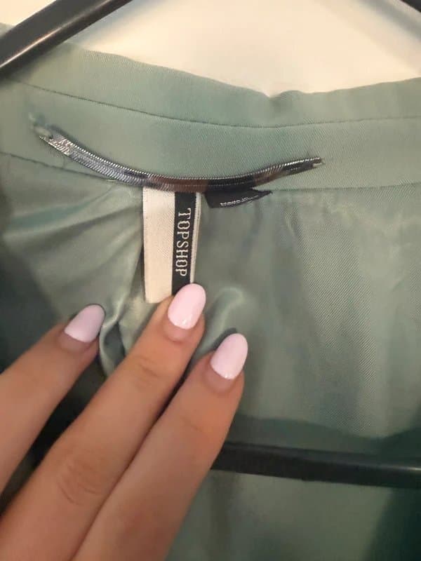 Topshop Original Topshop Teal Blazer
