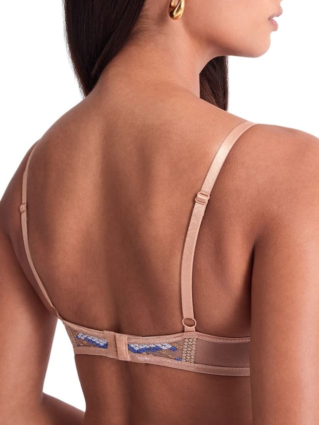Aubade Aubade Women's Poetic Delights Triangle Plunge Bra in Beige - 2