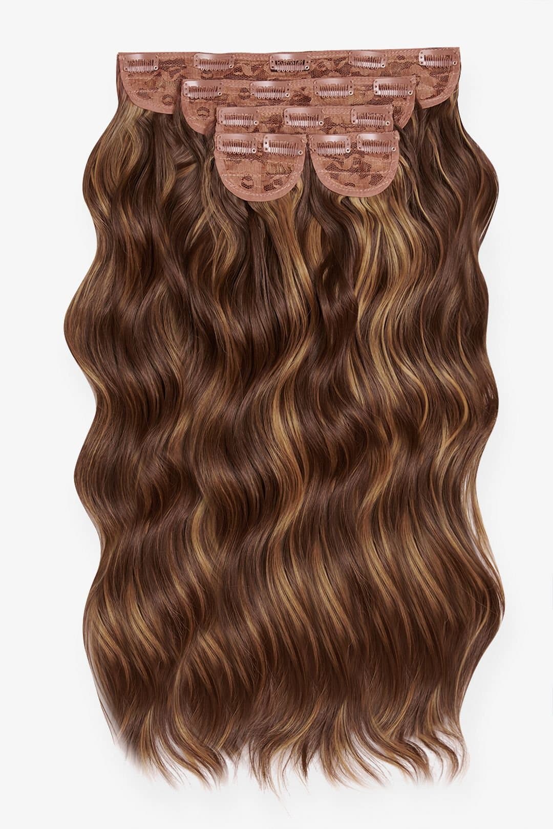 LullaBellz Lullabellz Women's Super Thick 22" 5 Piece Wave Hair Extensions in Blondette