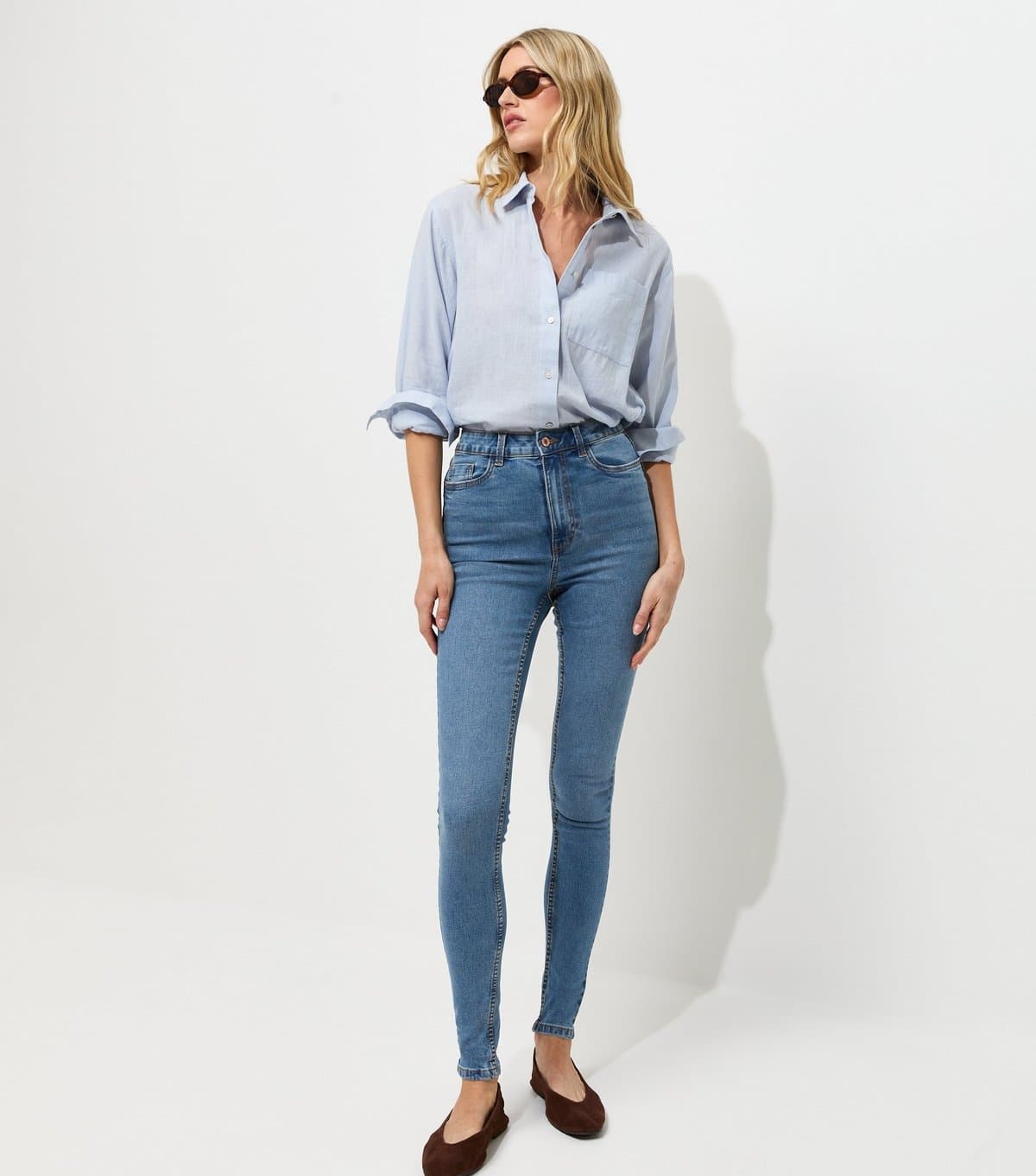 New Look Women's Tall Mid Blue Jenna Lift & Shape Jeans New Look