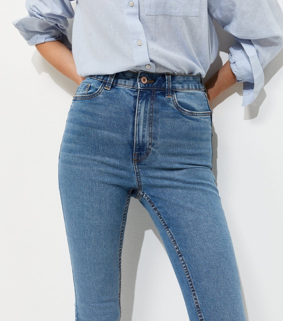 New Look Women's Tall Mid Blue Jenna Lift & Shape Jeans New Look - 4