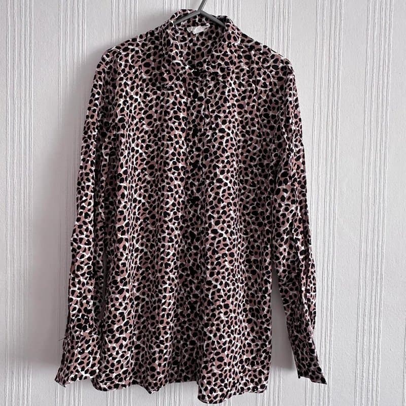 Finery Finery animal print viscose shirt uk 10