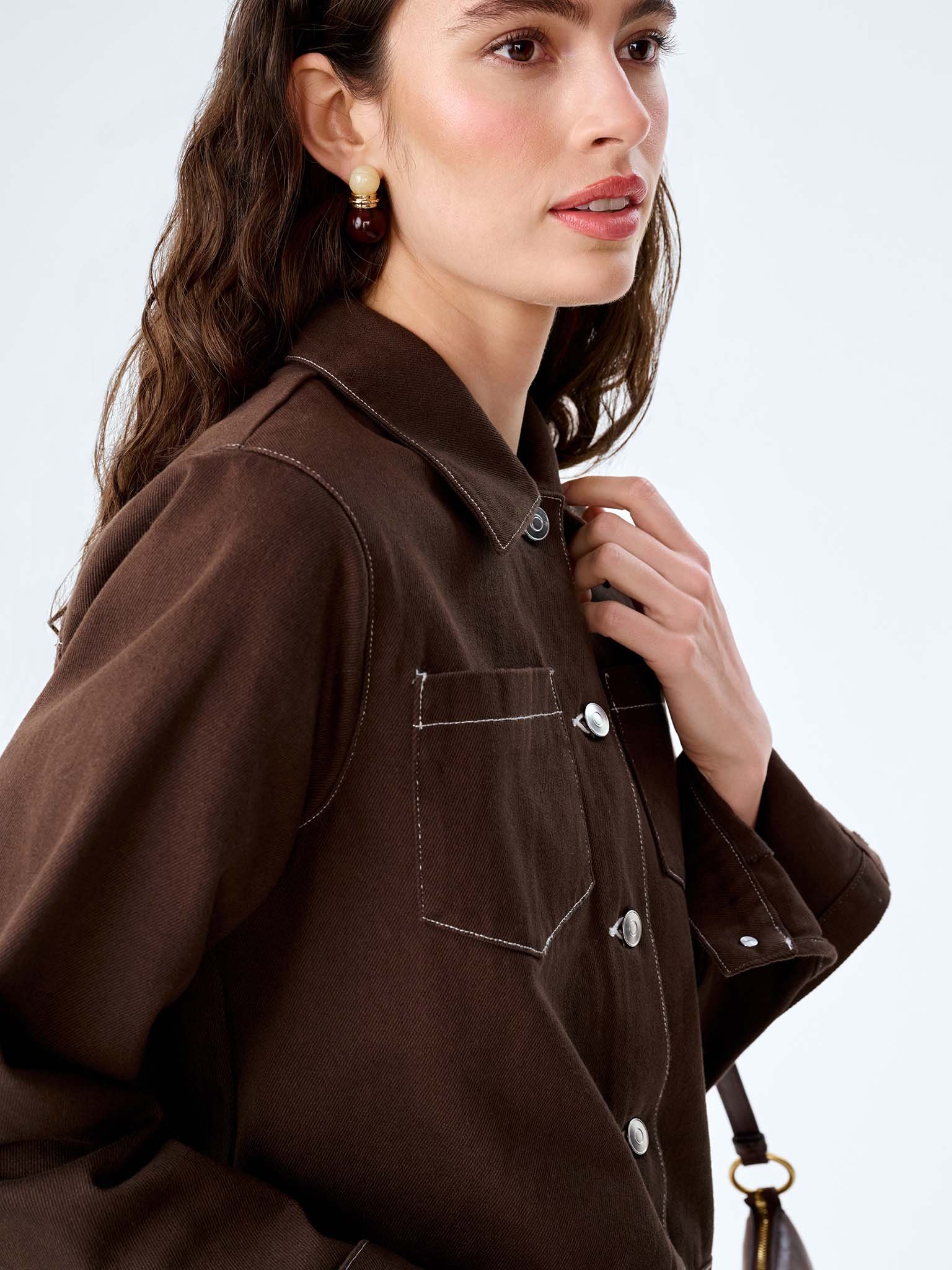 OMNES Jesse Jacket in Brown - 4