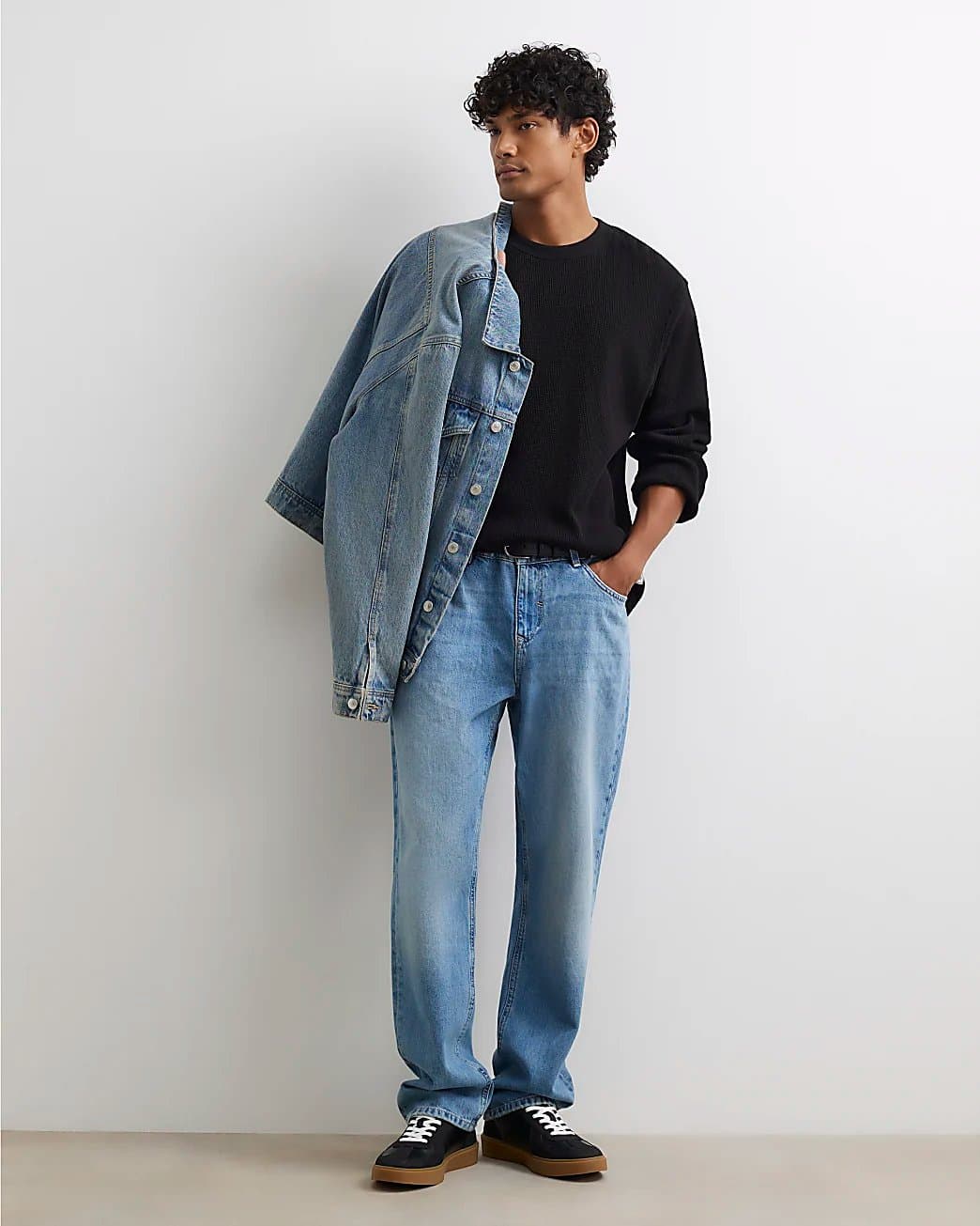 River Island Mens River Island Blue Straight Fit Jeans